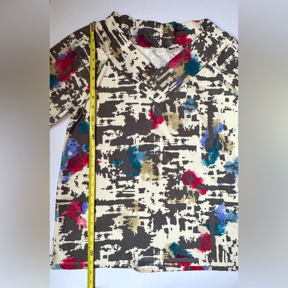 ODDY Top Sweater Womens Sz Large Knit Pullover Black and White Geometric design - Picture 10 of 12